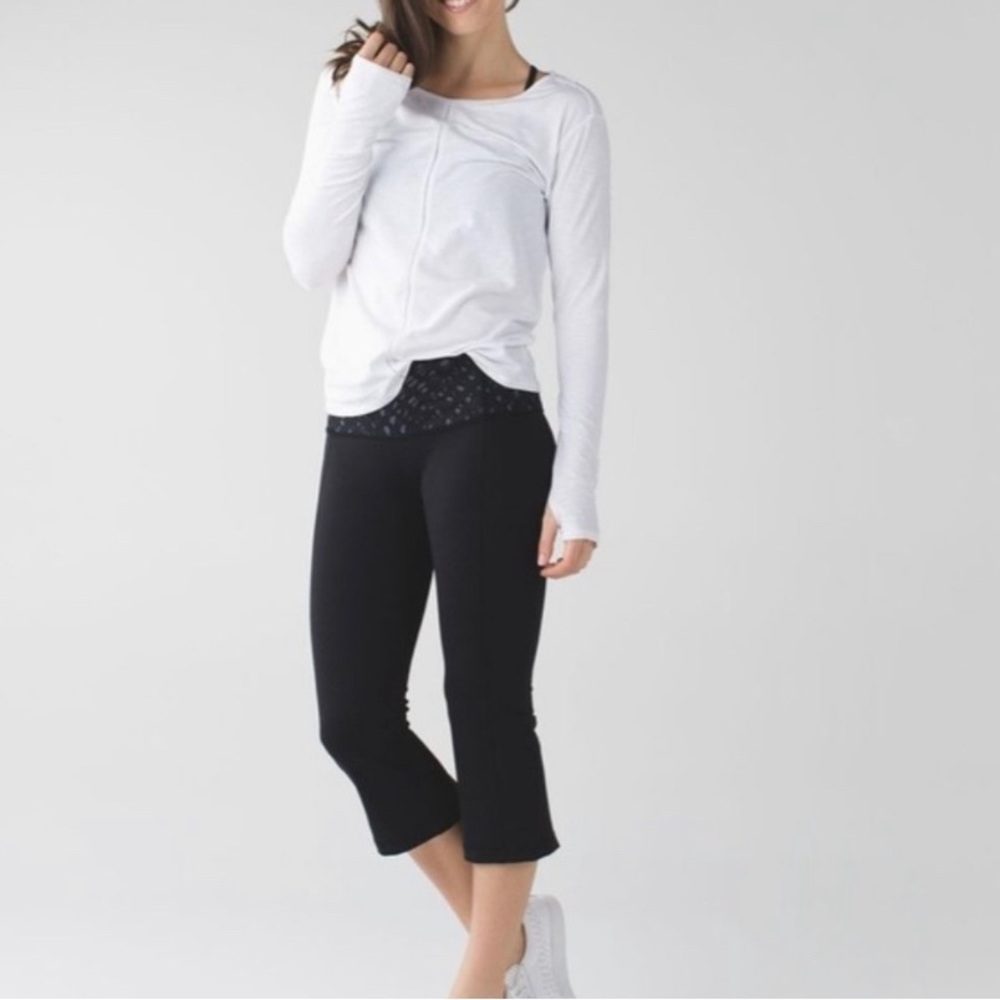 Lululemon Gather & Crow Crop Leggings Black